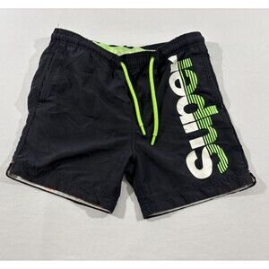 Superdry Premium Lined Swim Shorts Mens Volley Trunks Athletic Black Mesh Sz S